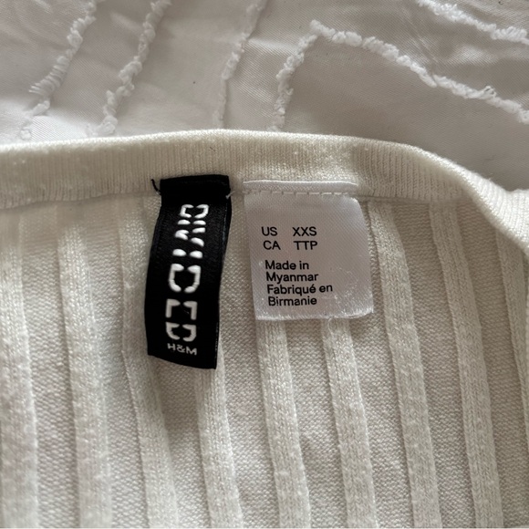 H&M Cream Ribbed Tank Top - Picture 6 of 6